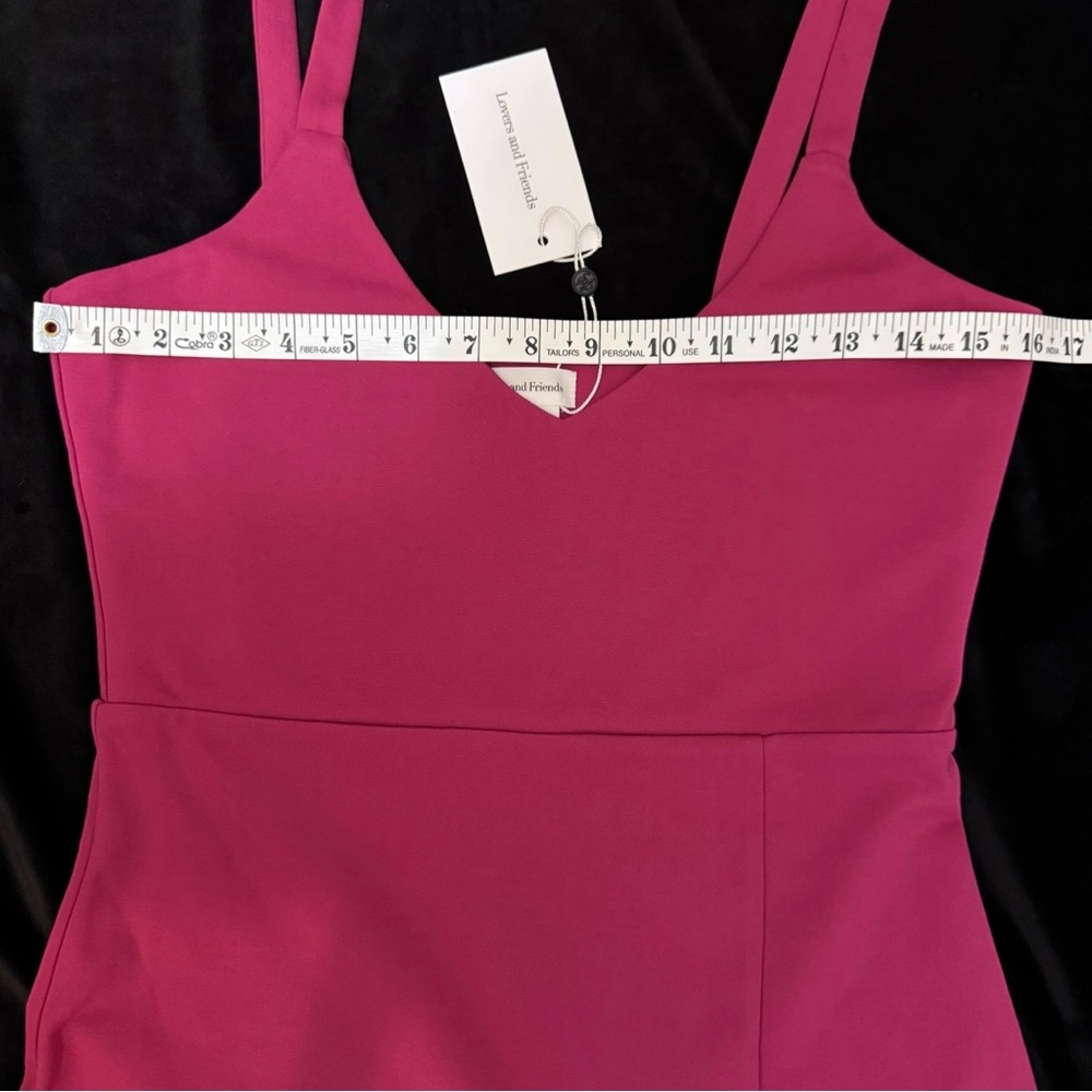 NWT! Lovers + Friends Lucie Midi Dress in Fuchsia Size Medium - Picture 7 of 13